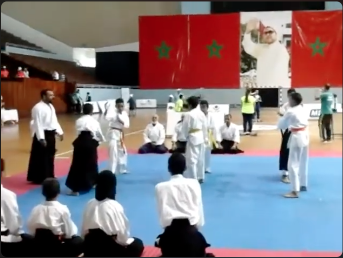 تدريب بالقاعة المغطاة